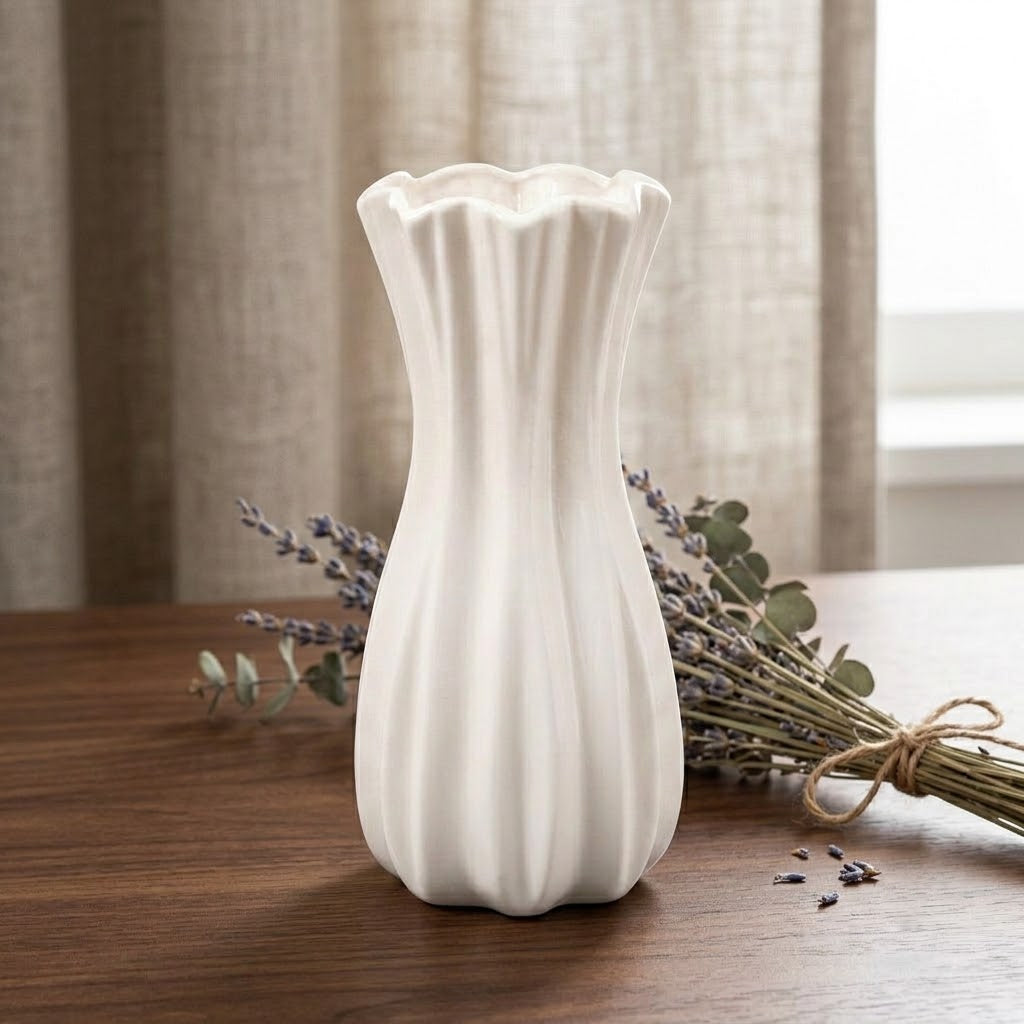 Athena Glossy Ceramic Vase
