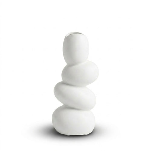 Modern Stacked Cobblestone Ceramic Vase