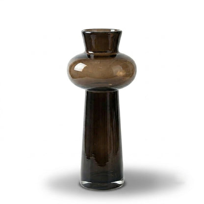 Retro Smoked Glass Vase