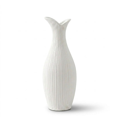 Minimalist White Ceramic Vase